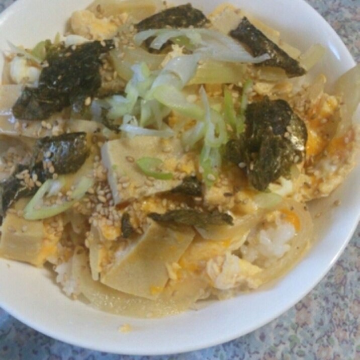 韓国風☆高野豆腐の卵とじ丼